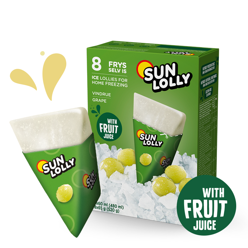 Sun Lolly Home-Freeze Wassereis Traube 8 x 60 ml