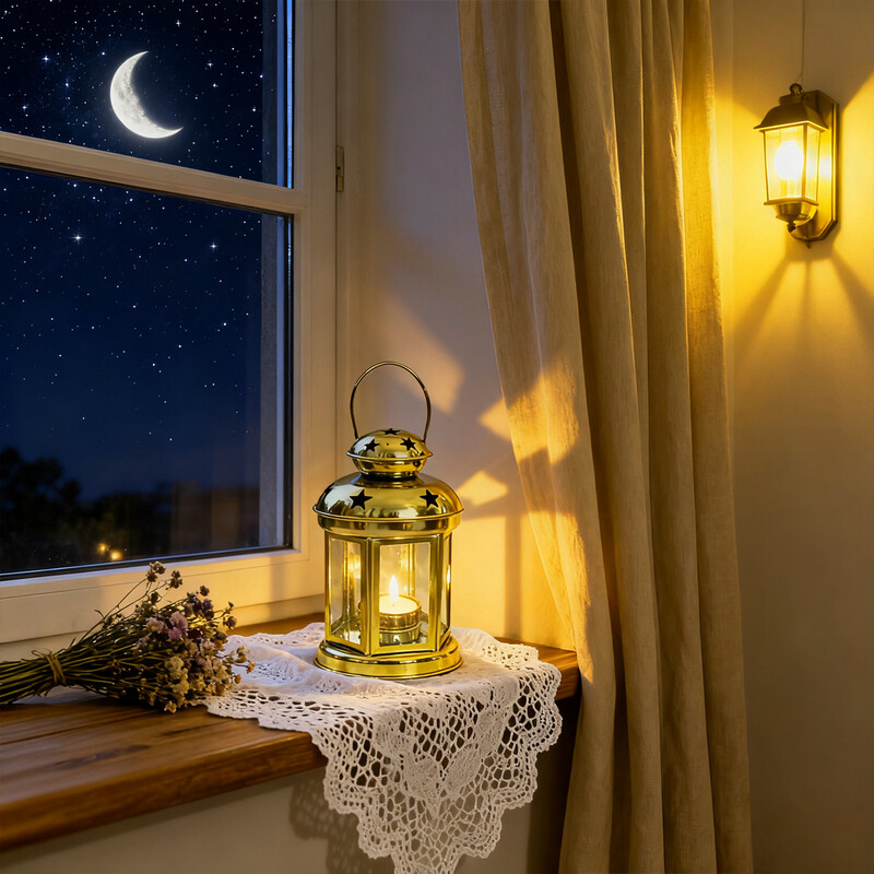 Lanterne Métallique Spéciale Ramadan - Taille S