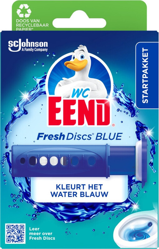 WC Eend Fresh Discs Blue houder + 1 navulling met 6 discs