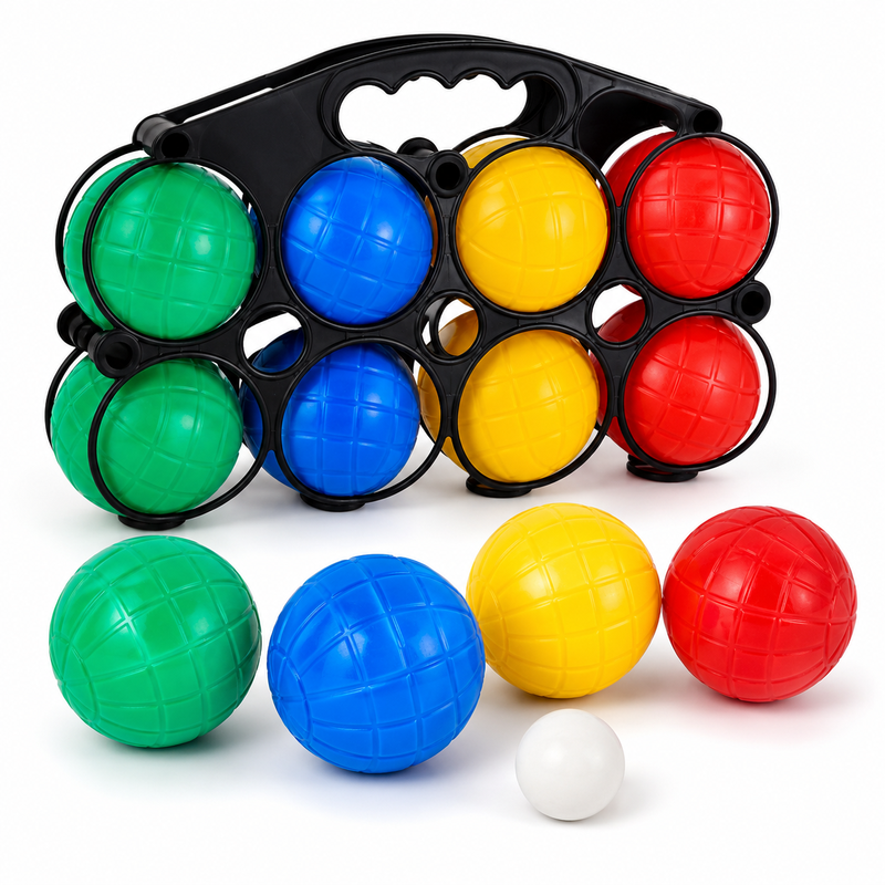 Boccia-Set 8 große Bälle 1,55 kg Outdoor-Sportspielzeug für Kinder für kreatives Spielen Familienaktivitäten Halloween- und Weihnachtsgeschenke