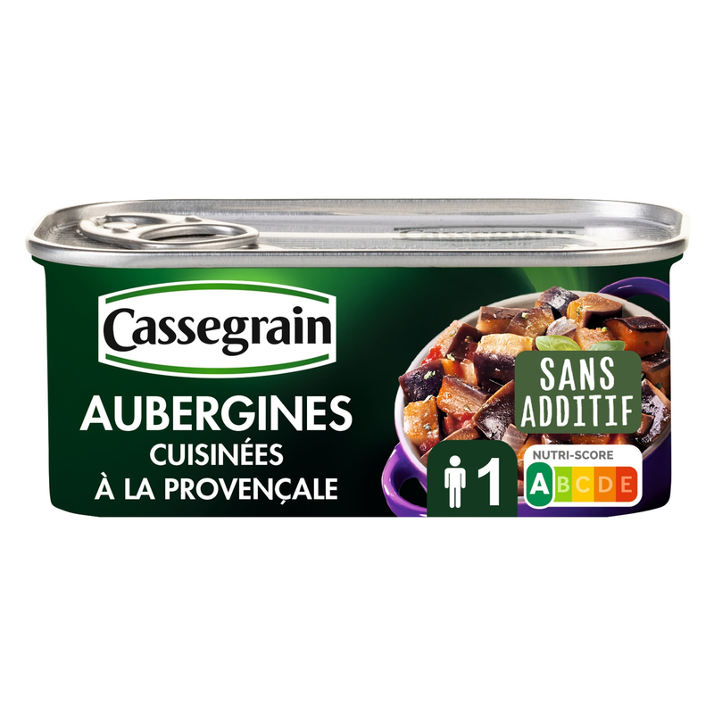 Aubergines Cuisinées À La Provençale Cassegrain La Boîte De - vue 1