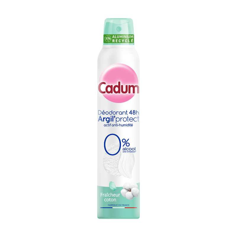 Déodorant Spray 48h Argil Protect Coton Cadum Le Flacon De 200ml - vue 2