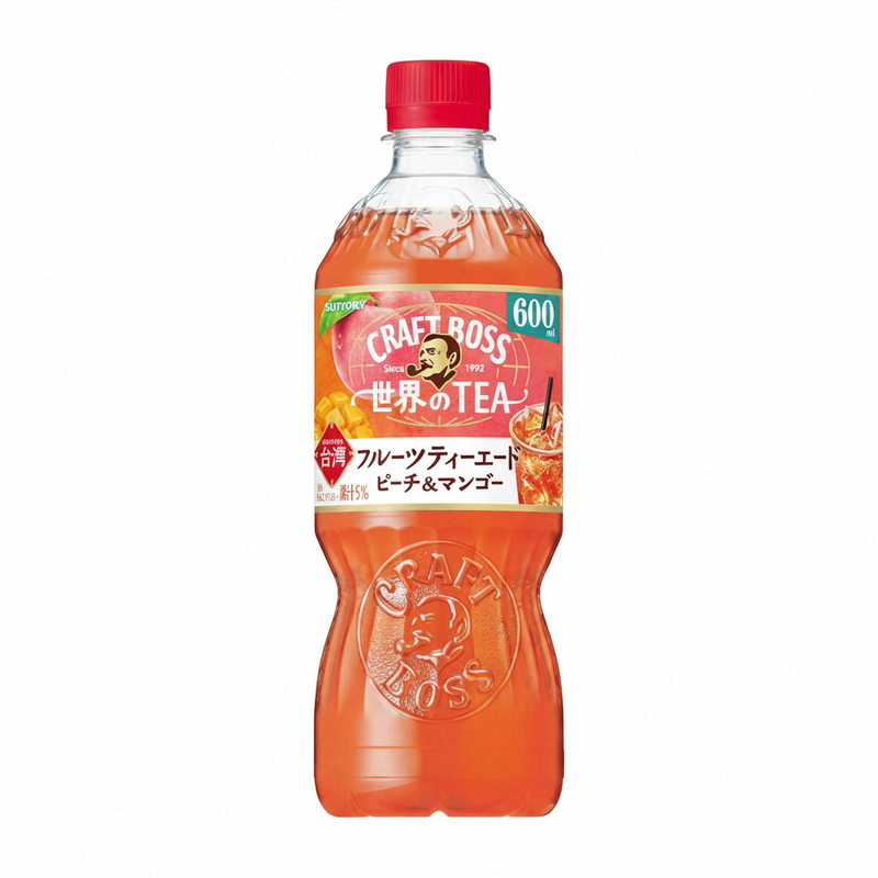 Suntory Craft Boss Fruit Tea Peach & Mango 600ml