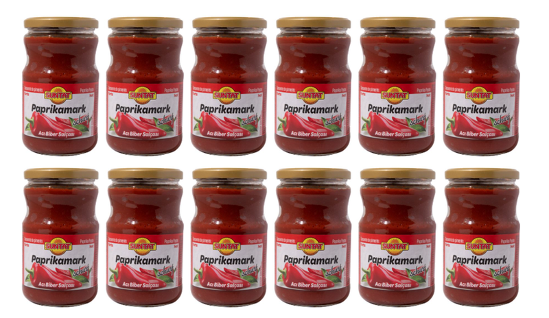 Suntat Paprikapasta Hot (Aci Biber Salcasi) 12 x 660 ml