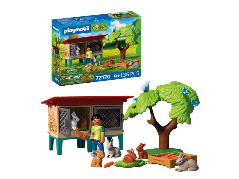 PLAYMOBIL Ländlicher Kaninchenstall