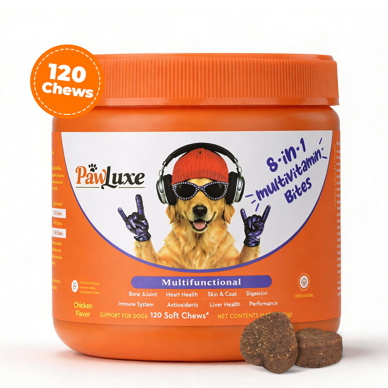 8-in-1 Multivitamin Chews for Dogs, Chicken Flavor, 2.5g*120 Count
