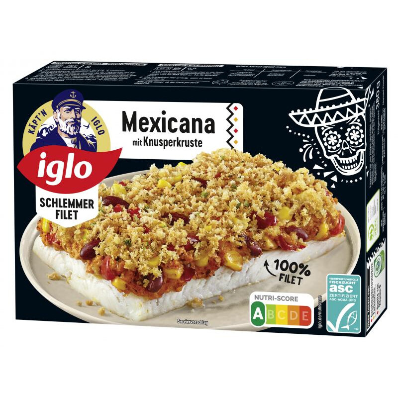 Iglo ASC Schlemmerfilet Mexicana mit Knusperkruste 380 g