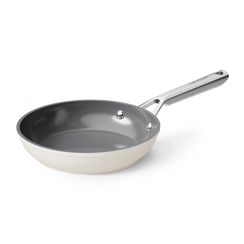 naturepan Diamond Titanium keramische koekenpan 20 cm - Antiaanbaklaag zonder PTFE/PFOA/PFAS - Koel handgreep - Inductie- & ovenbestendig - Vaatwasserbestendig - Melkweiß