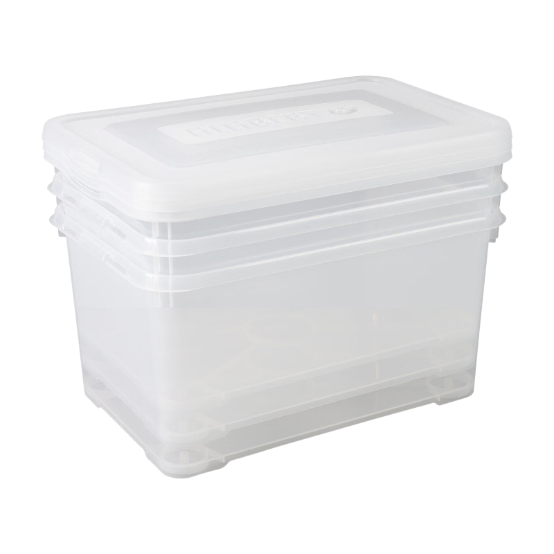 Allibert Handy Opbergbox - 3x50 liter - Set van 3 - Transparant