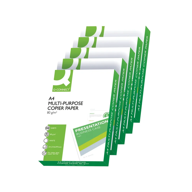 Q-Connect White A4 80Gsm Copier Paper (2500 Pack)