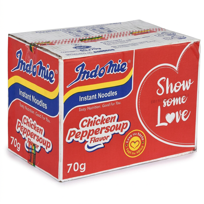 Indomie (NIG) Instant Noodles Chicken Pepper Soup flavour, 70g (Pack of 40)