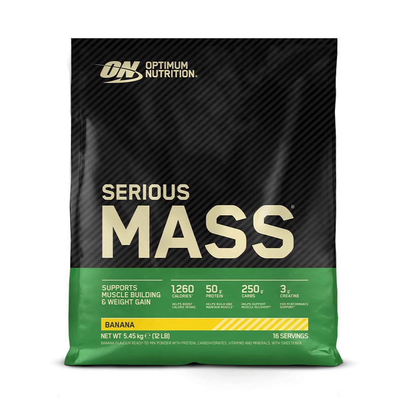 Optimum Nutrition Serious Mass, banaan, 5450 g