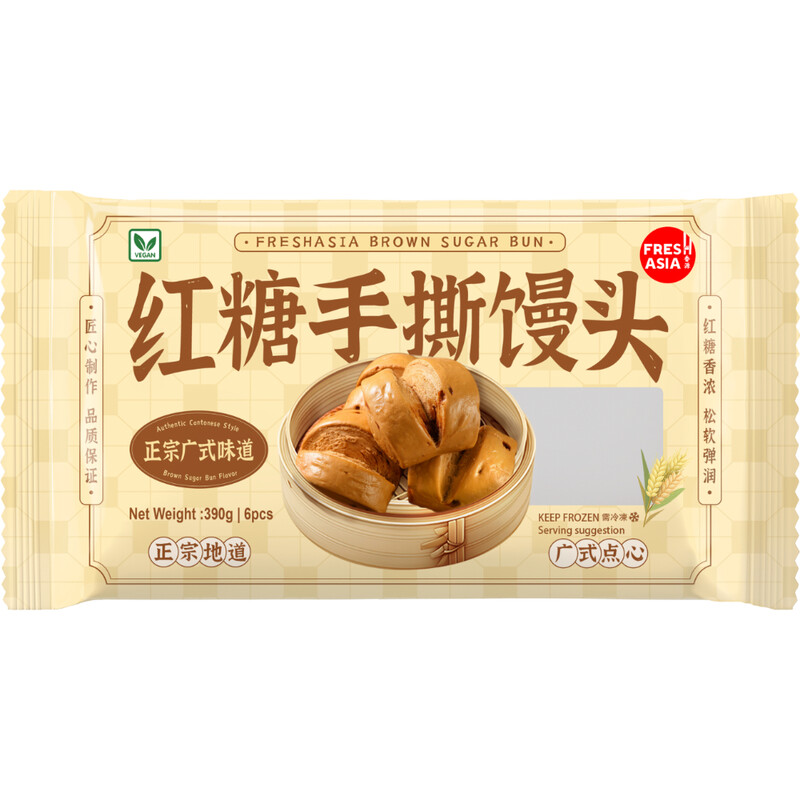FRESHASIA Broodje met bruine suiker 390 g
