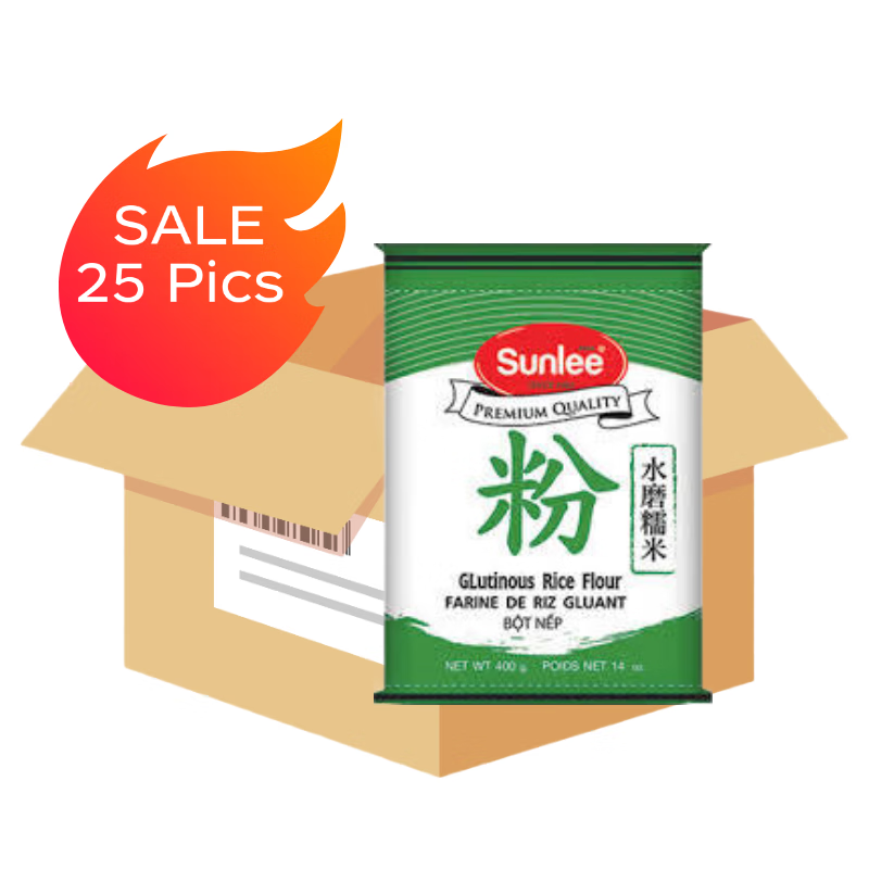 Sunlee Farine de Riz Gluant - 25 x 400 g