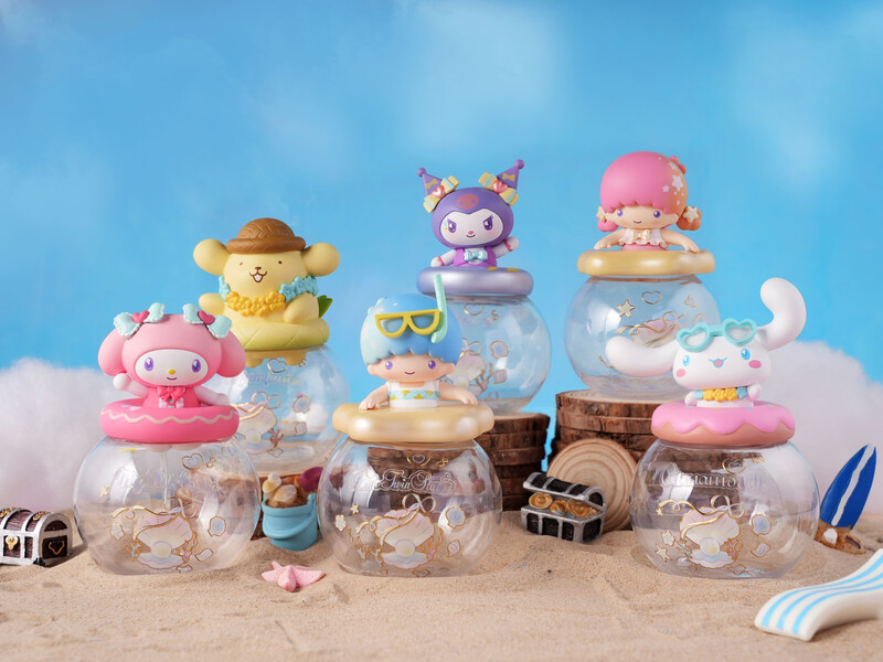 Sanrio Characters Ocean Pearl Storage Jar Series Blind Box Figure Assortment