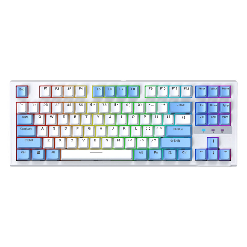 CR87 87Keys Detachable Switch Wired Mechanical Keyboard