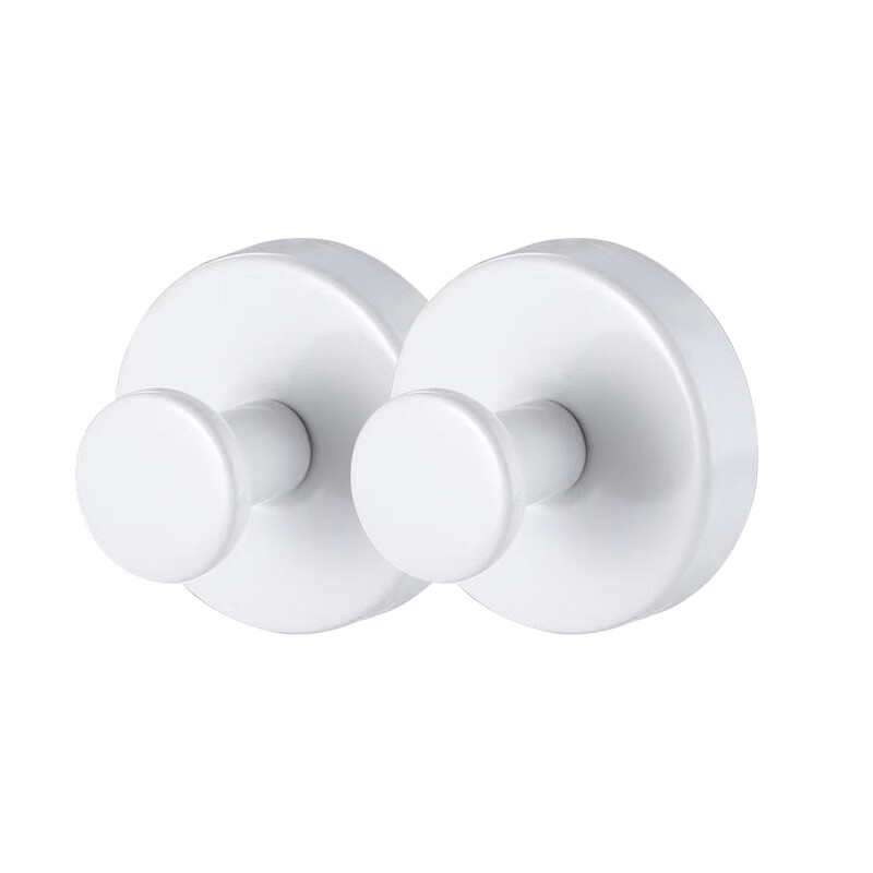 JORDAN&JUDY 2-delige set witte zuignaphaken, minimalistische stijl, multifunctioneel