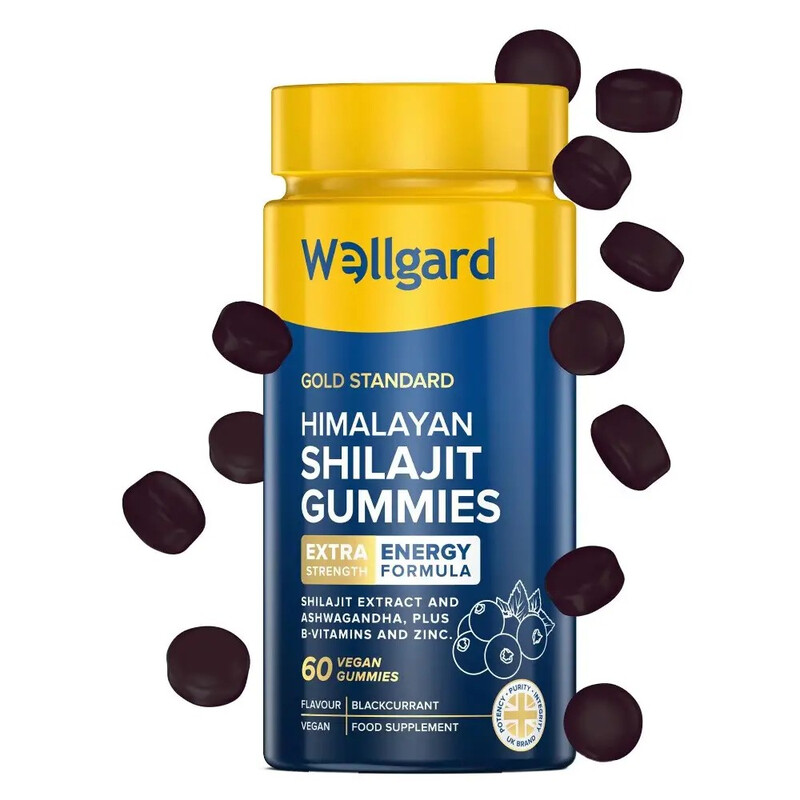 Wellgard Himalayan Shilajit Vegan Daily Wellness Support Gummies - 60 Gummies