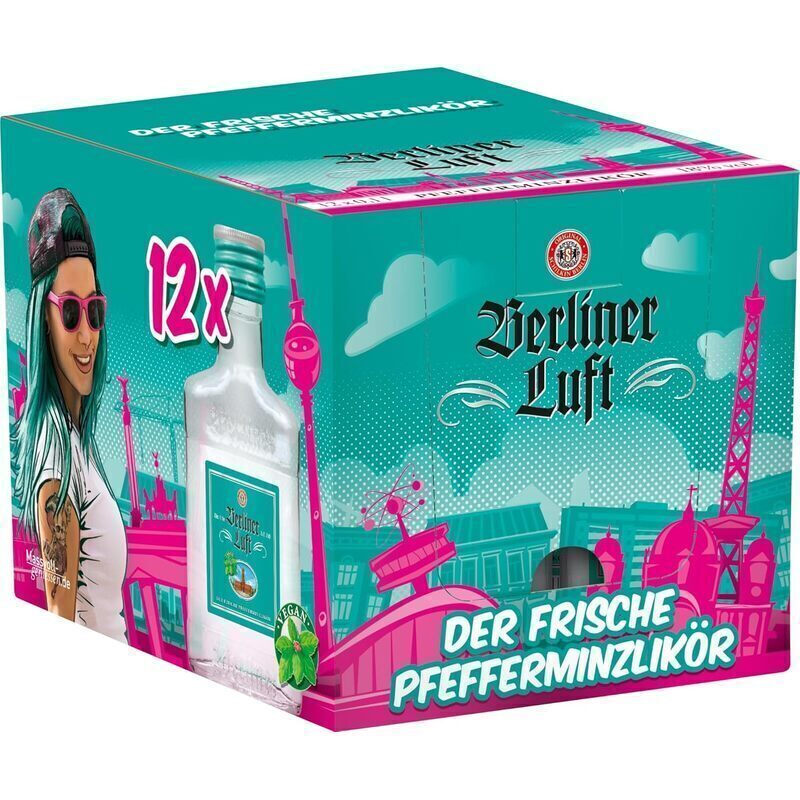 Berliner Luft Pfefferminzlikör 12 × 0,1 L