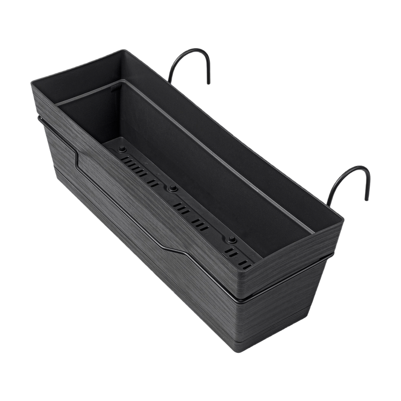 Jardinière à réserve d'eau + support Deroma Save R 49 x 29 x h.17.3cm