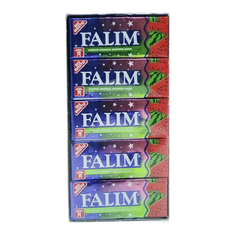 Falim Watermeloen Suikervrije Kauwgom - 5 x 20 g