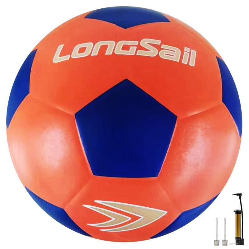 High-quality rubber soccer Size4#Orange/Blue