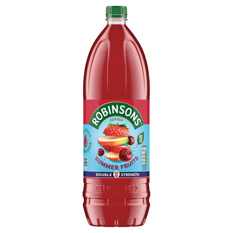 Double Concentrate Squash No Added Sugar Summer Fruits 1.75 L