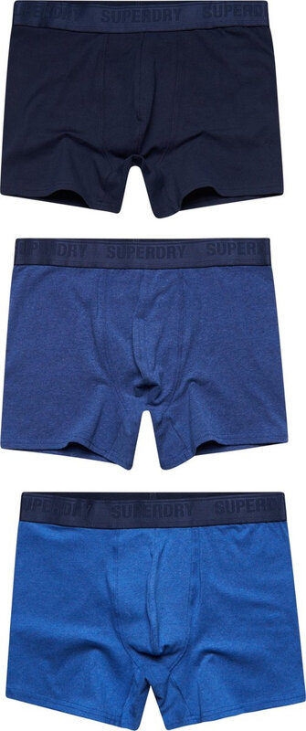 SUPERDRY Heren Underwear BOXER 3P SUPERDRY MarineDonkerblauw S