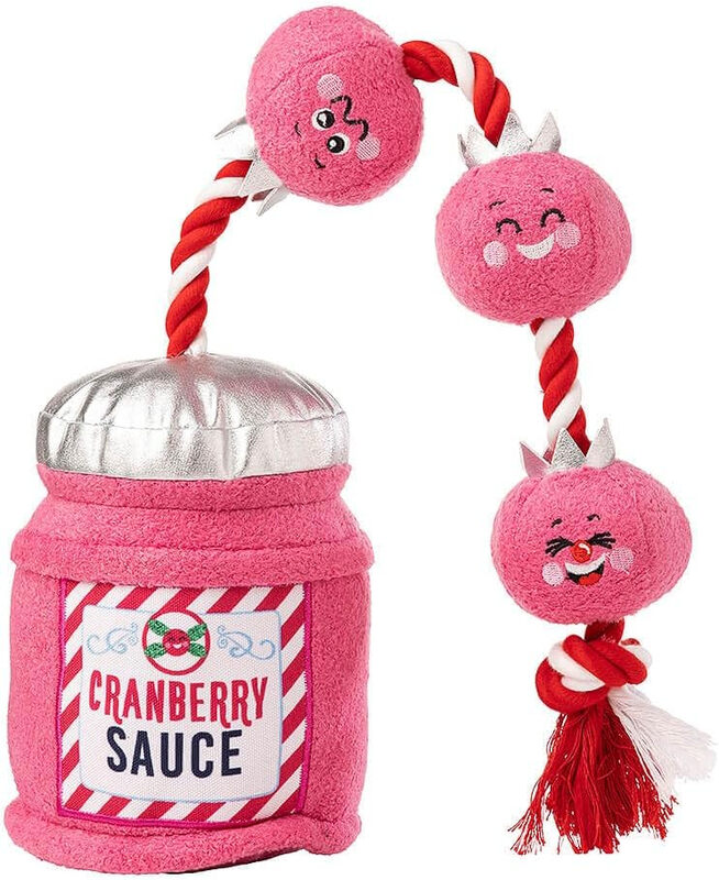Cranberry Sauce Plush Dog Toy
