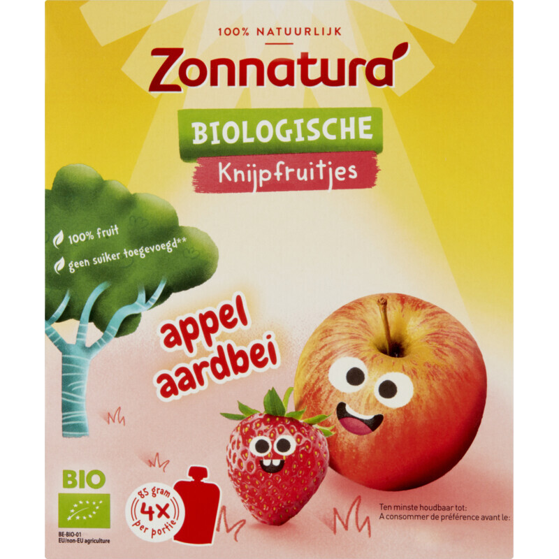 Zonnatura Organic Squeezable Fruit - 4 pcs