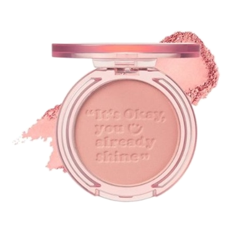 Peripera PURE BLUSHED SUNSHINE CHEEK 018 SHY CORAL