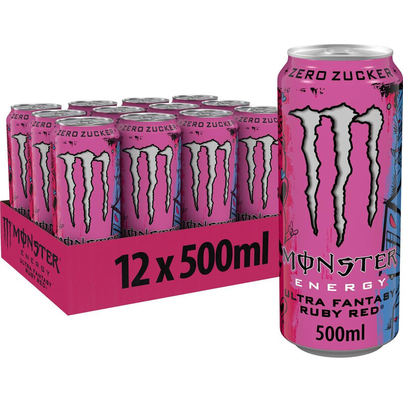 MONSTER ENERGY Ruby Red 12 x 0,5 l