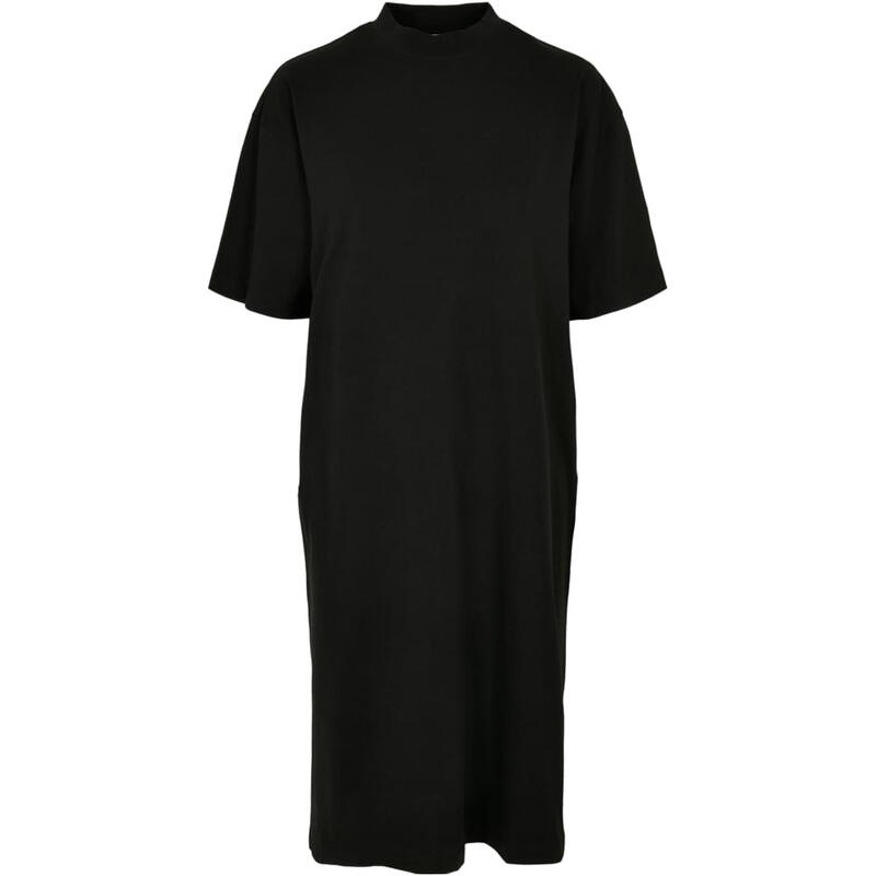 Urban Classics Damen Bio Lang Oversized Tee Kleid Schwarz