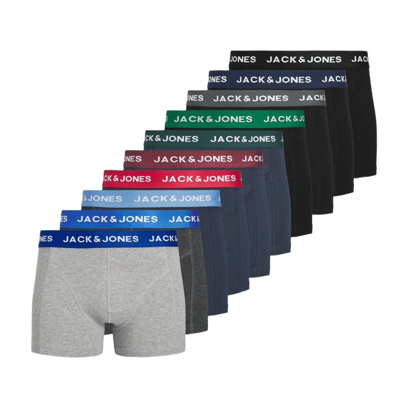 JACK&JONES Additionals Jacsolid Boxers Lot de 10 Noos