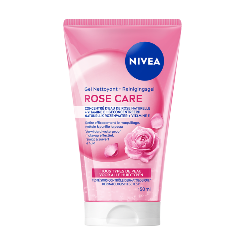 NIVEA Micellair Rose Care Reinigingsgel - Gezichtsreiniger - Reinigt - Zuivert de Huid - Reguleert Talg - 150 ml