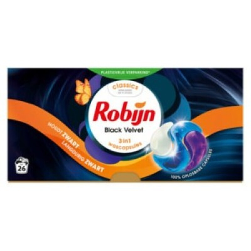 Robijn Capsules de lessive - Noir 26 capsules