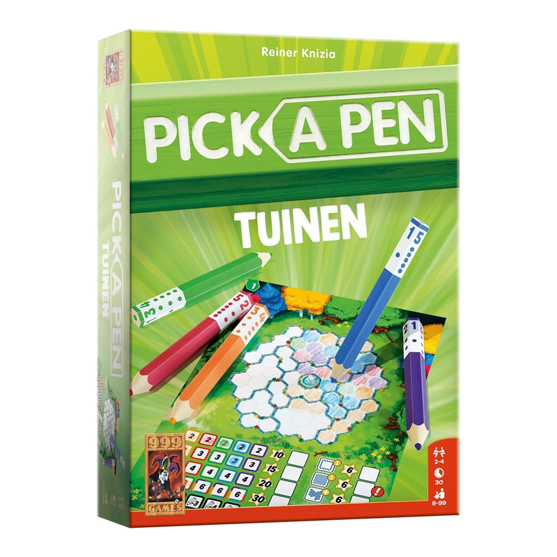 999 GAMES Kies een Pen Tuinen Roll&Write Spel - 2-4 Spelers, 30 Minuten