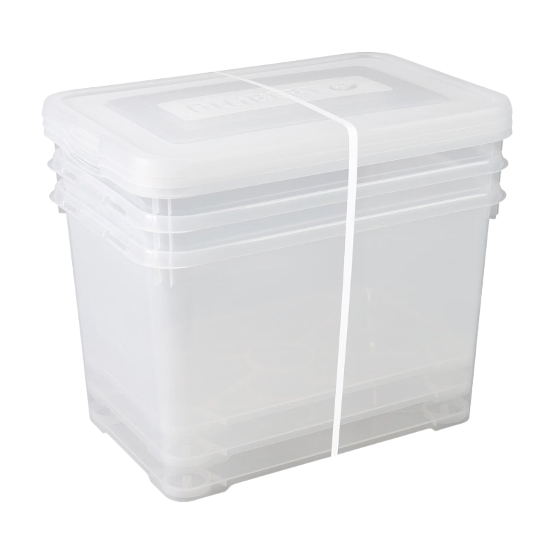 Curver Handy Opbergbox - 3x65L - transparant