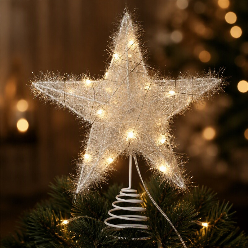 Huacan Kerstboomtopster Wit