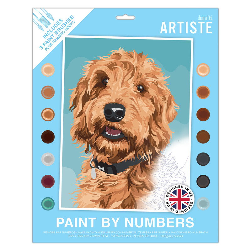 Paint By Numbers Playful Labradoodle