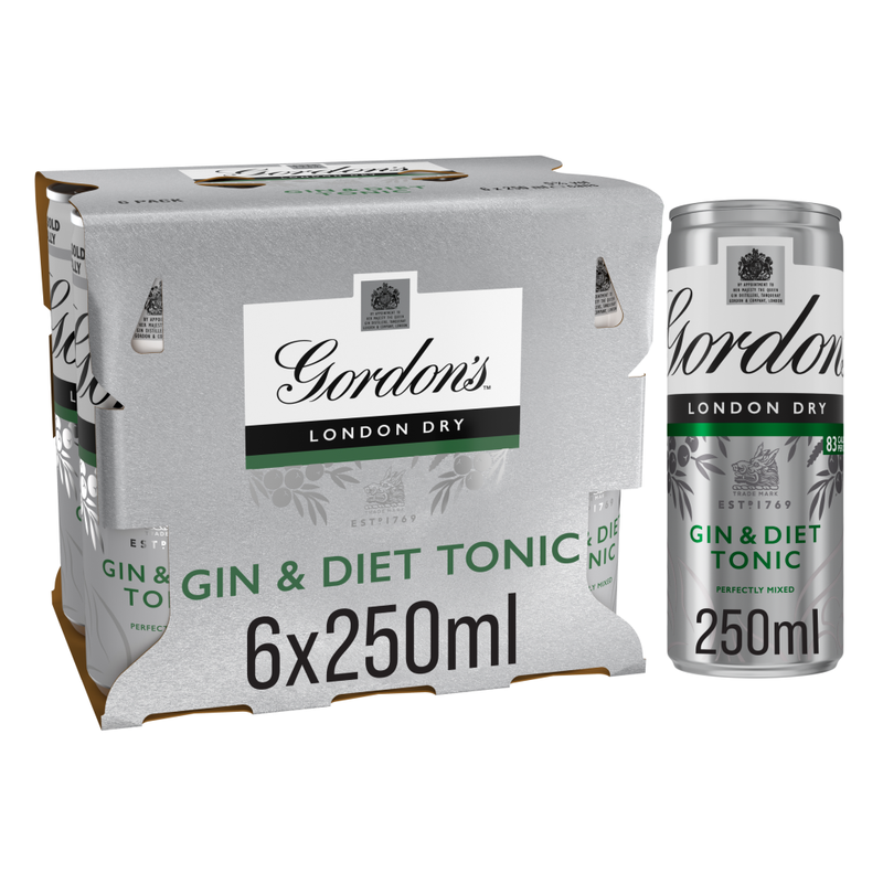 gin & Diet Tonic 6 X 250ml