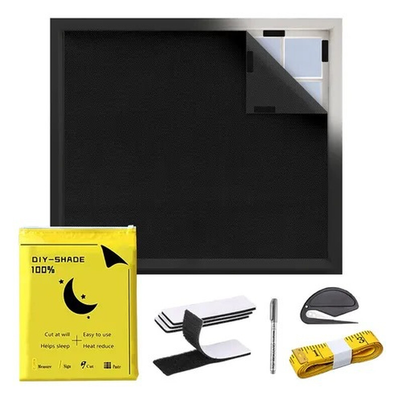 Fenster Sonnenschutzgewebe, UV-blockierende Sichtschutzblende - 1,45 x 3 m