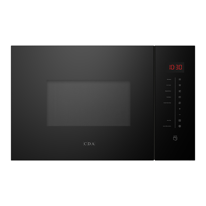 Cda Black Vp400bl Built-In Microwave With Grill, 25L, 900W,