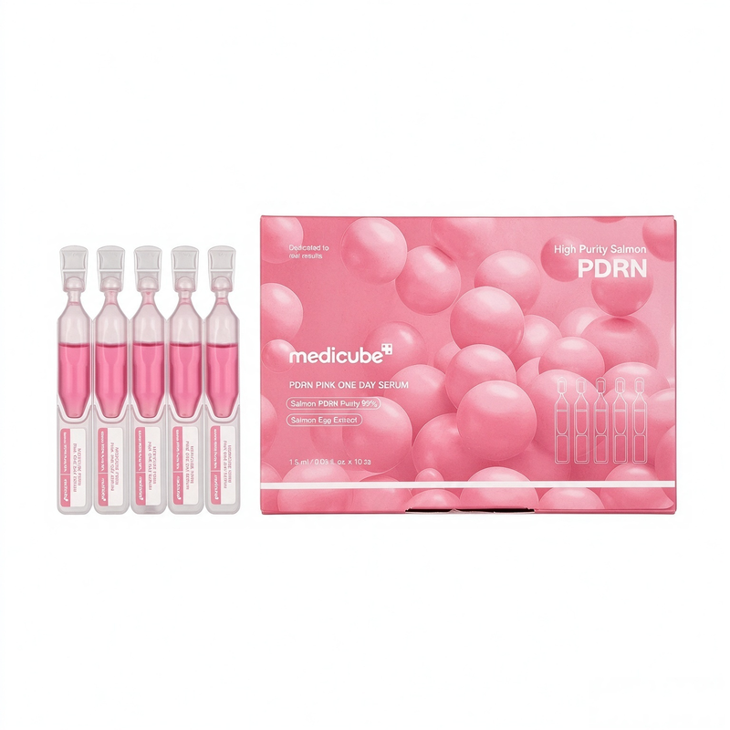 Medicube Pdrn Pink One Day Serum Facial Renewal Serum For Radiance And Hydration 10X1.5 Ml - Image 3