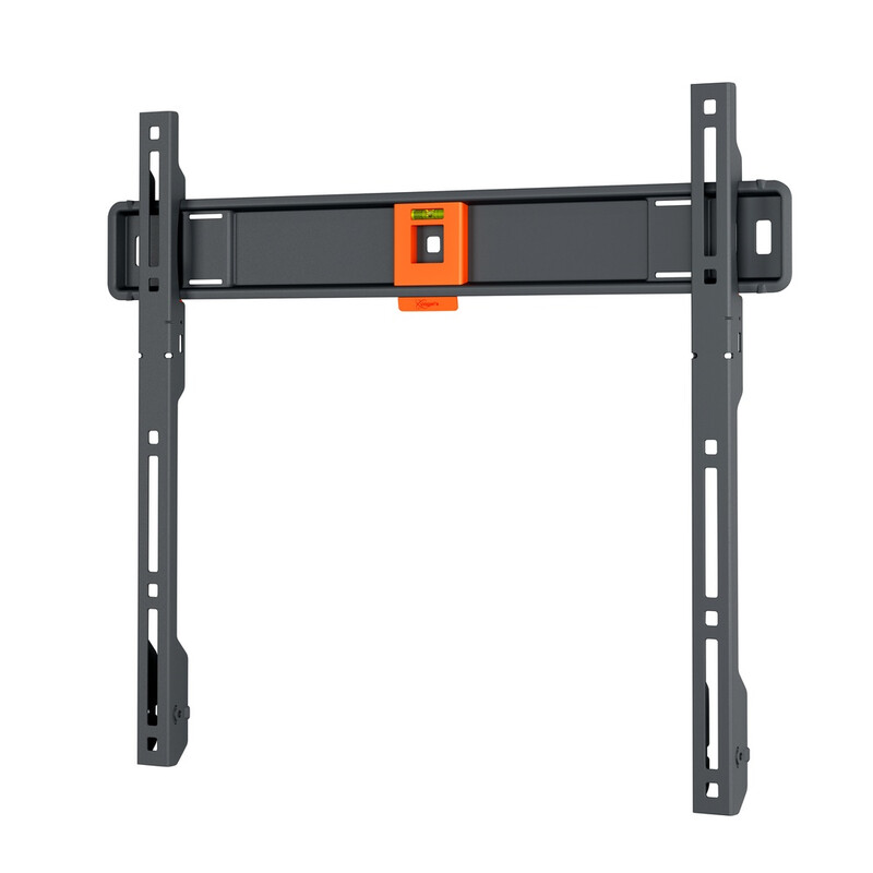 vogel's TVM 1409 TV-Halterung fest für 32 bis 77 Zoll - VESA 400x400, 50 kg Belastbarkeit, Klicksicherung ClickLoc™, Schwarz