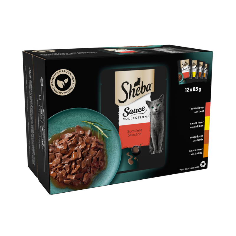 Sauce Collection Adult Cat Food Pouch Succulent Selection 12 x 85g