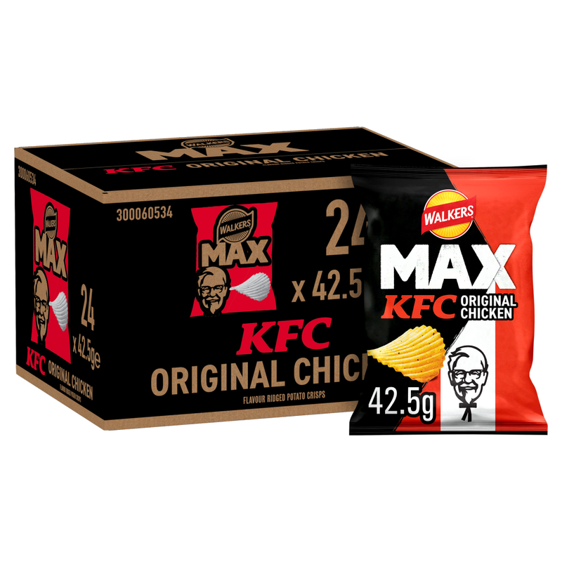 Walkers MAX KFC Original Chicken Crisps 24x42.5g