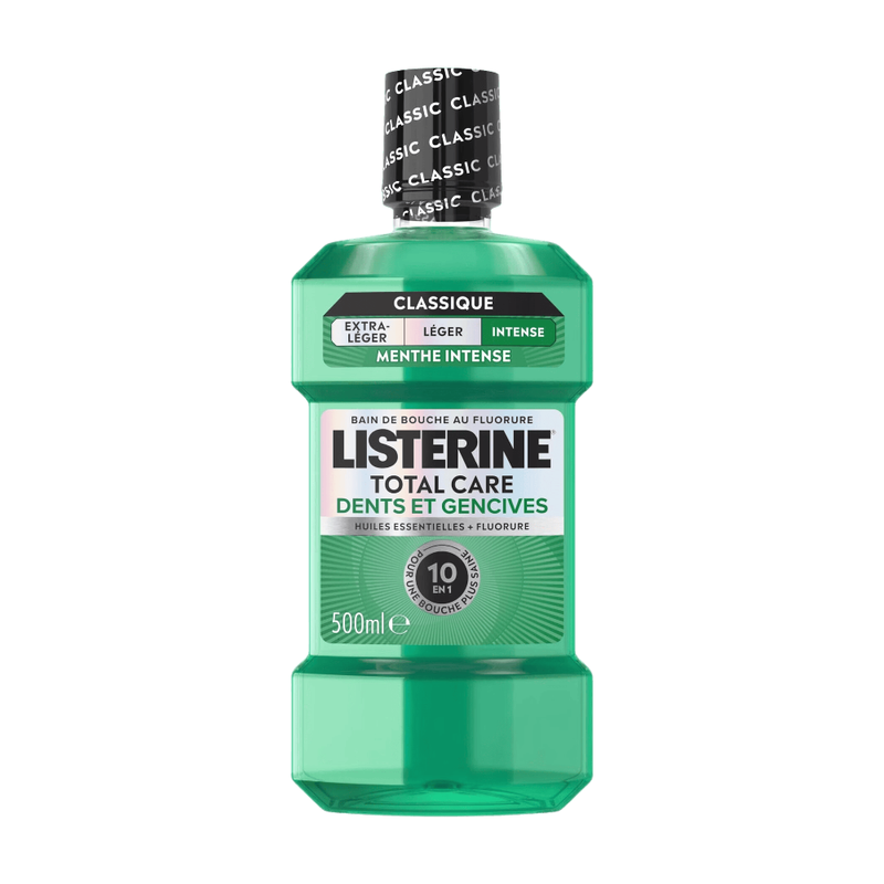 Bain De Bouche Dents Et Gencives Fraîcheur 10en1 Listerine Le Flacon De 500ml