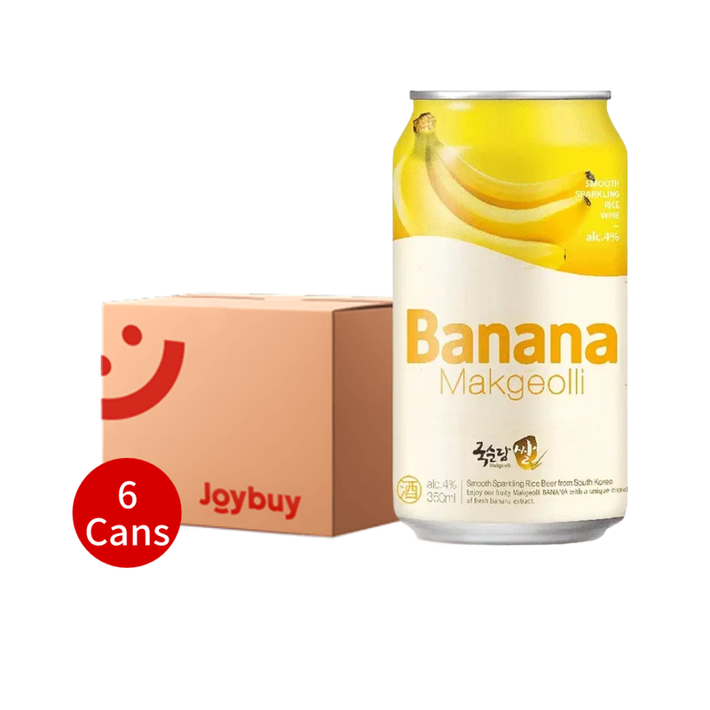 Rice Makgeolli Banana Can 6x350ml (Alc. 3%)