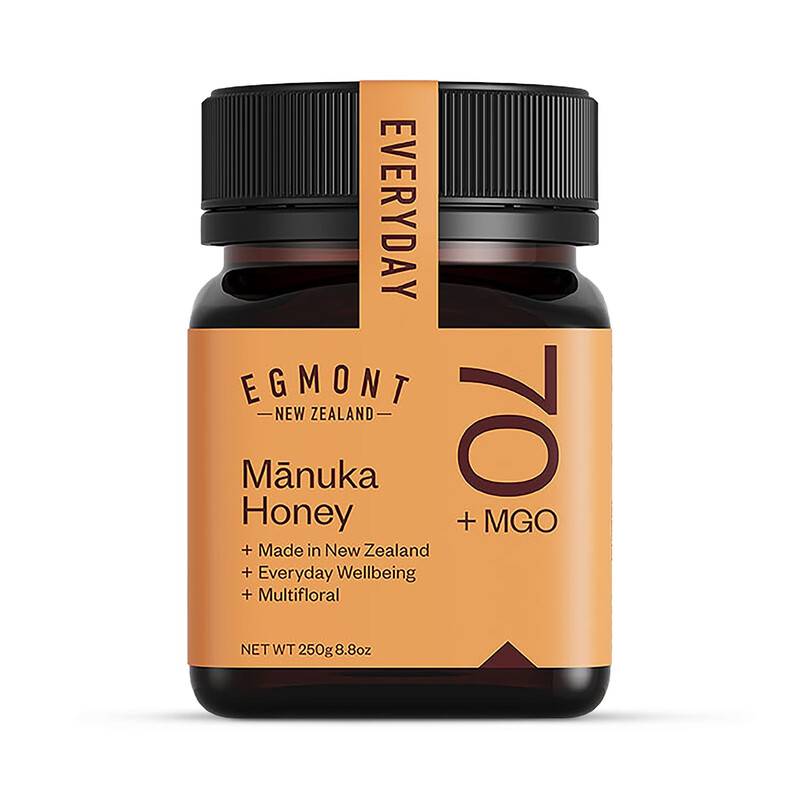 100% Pure New Zealand Manuka Honey MGO 70+ 250g Mid-Strength Multifloral Raw Honey